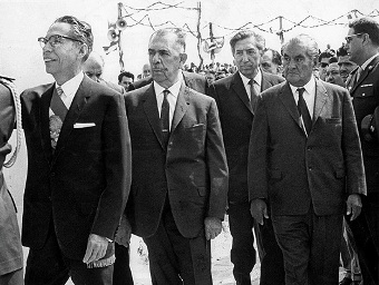 GDO incorporó a los ex presidentes Lázaro Cárdenas, Miguel Alemán y Emilio Portes Gil a su administración. 1967May15